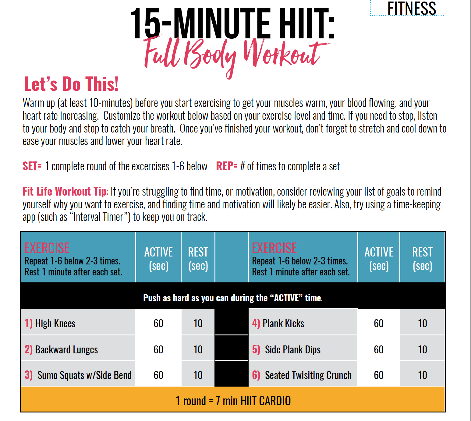 Full Body HIIT Workout - Fit Life with Fran