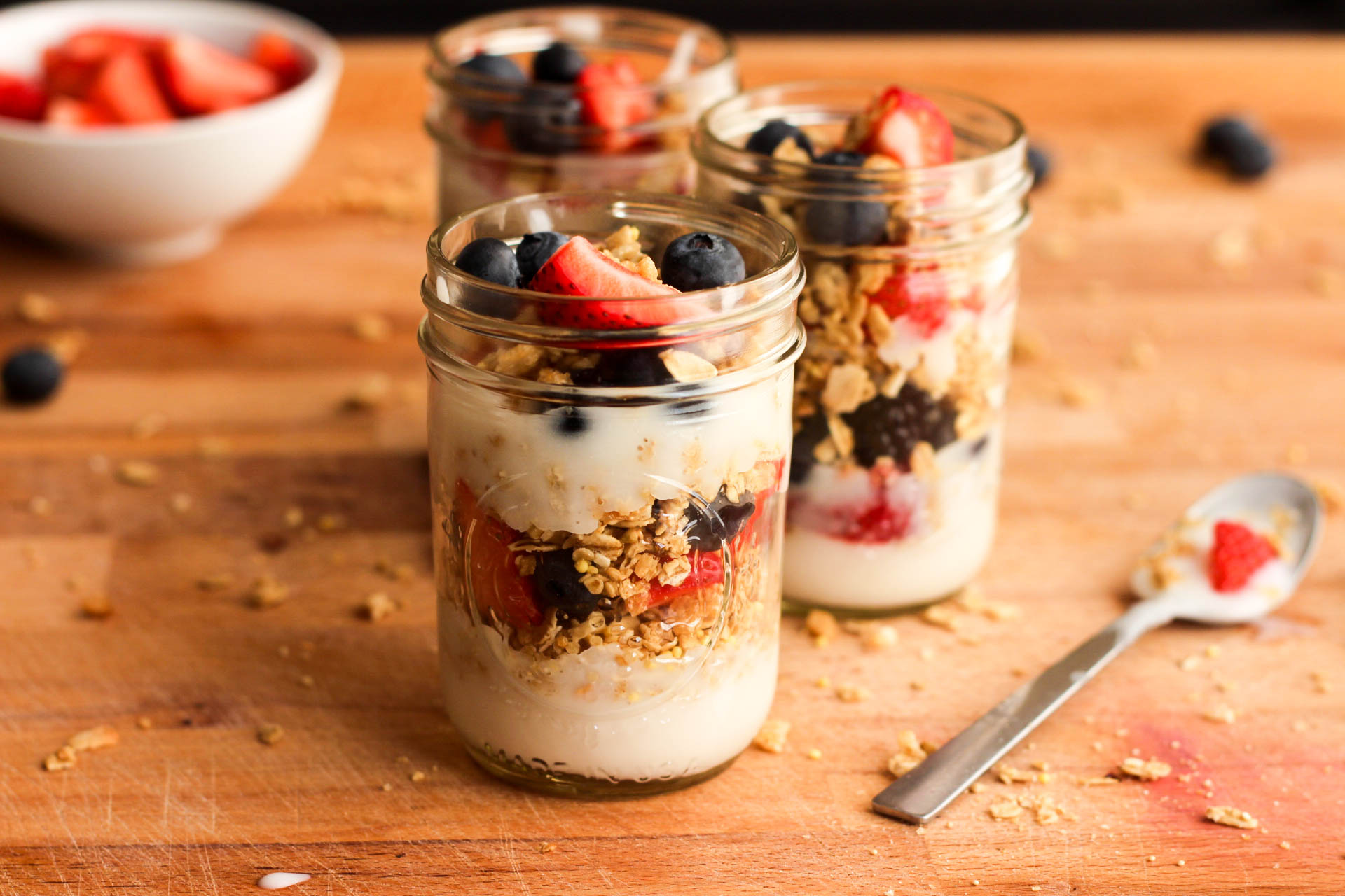 Vegan Berry Coconut Parfait - Fit Life with Fran