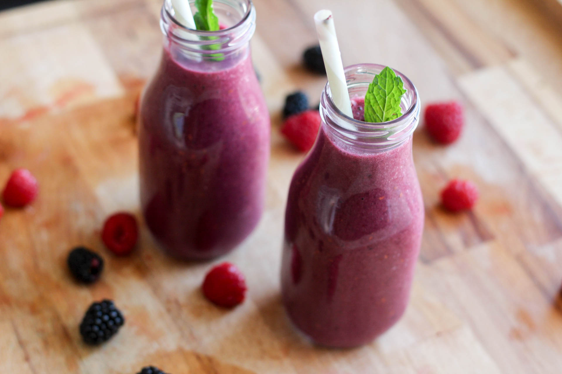 Triple Berry Protein Smoothie Cover