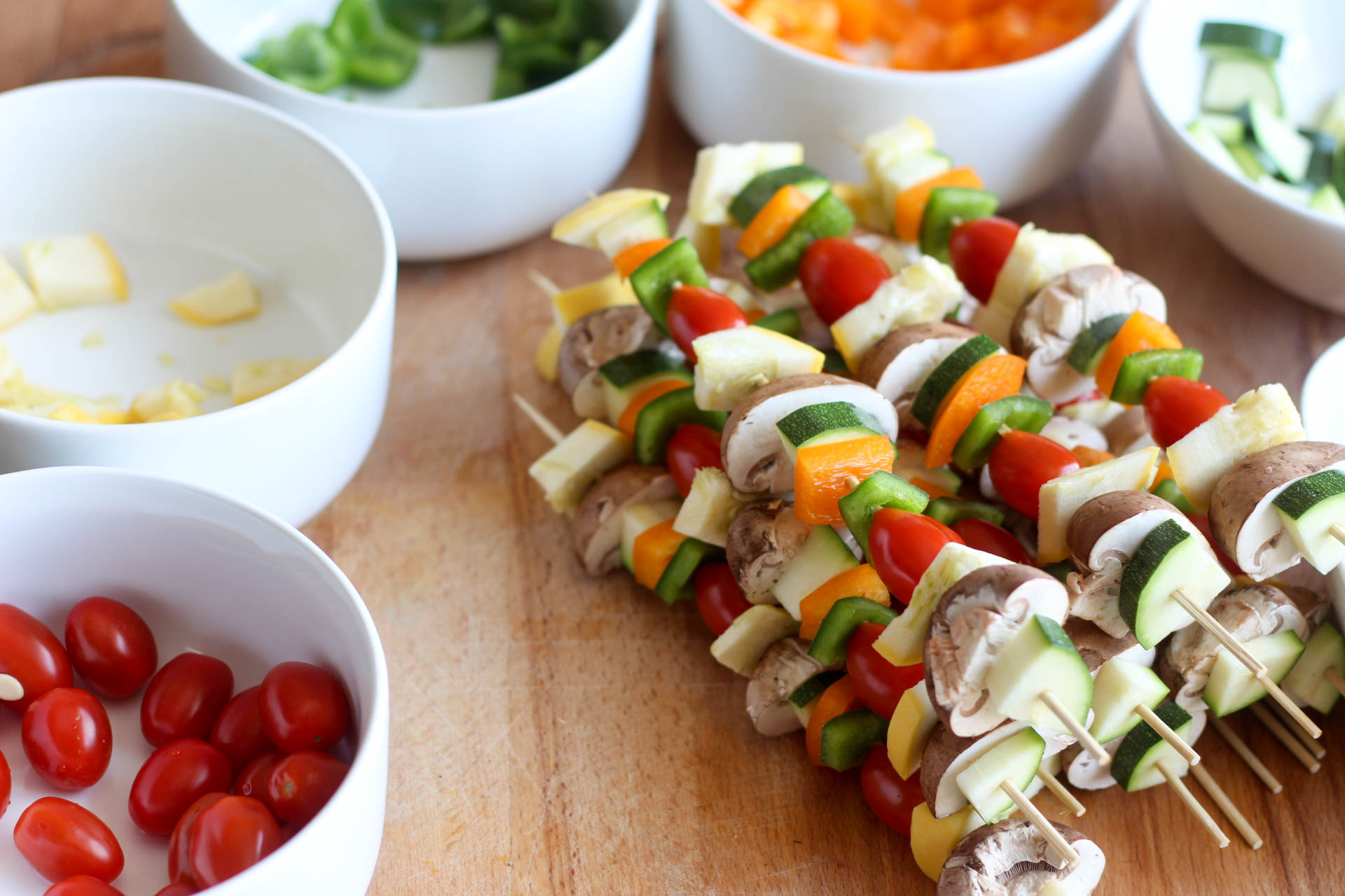 Teriyaki Veggie Skewers