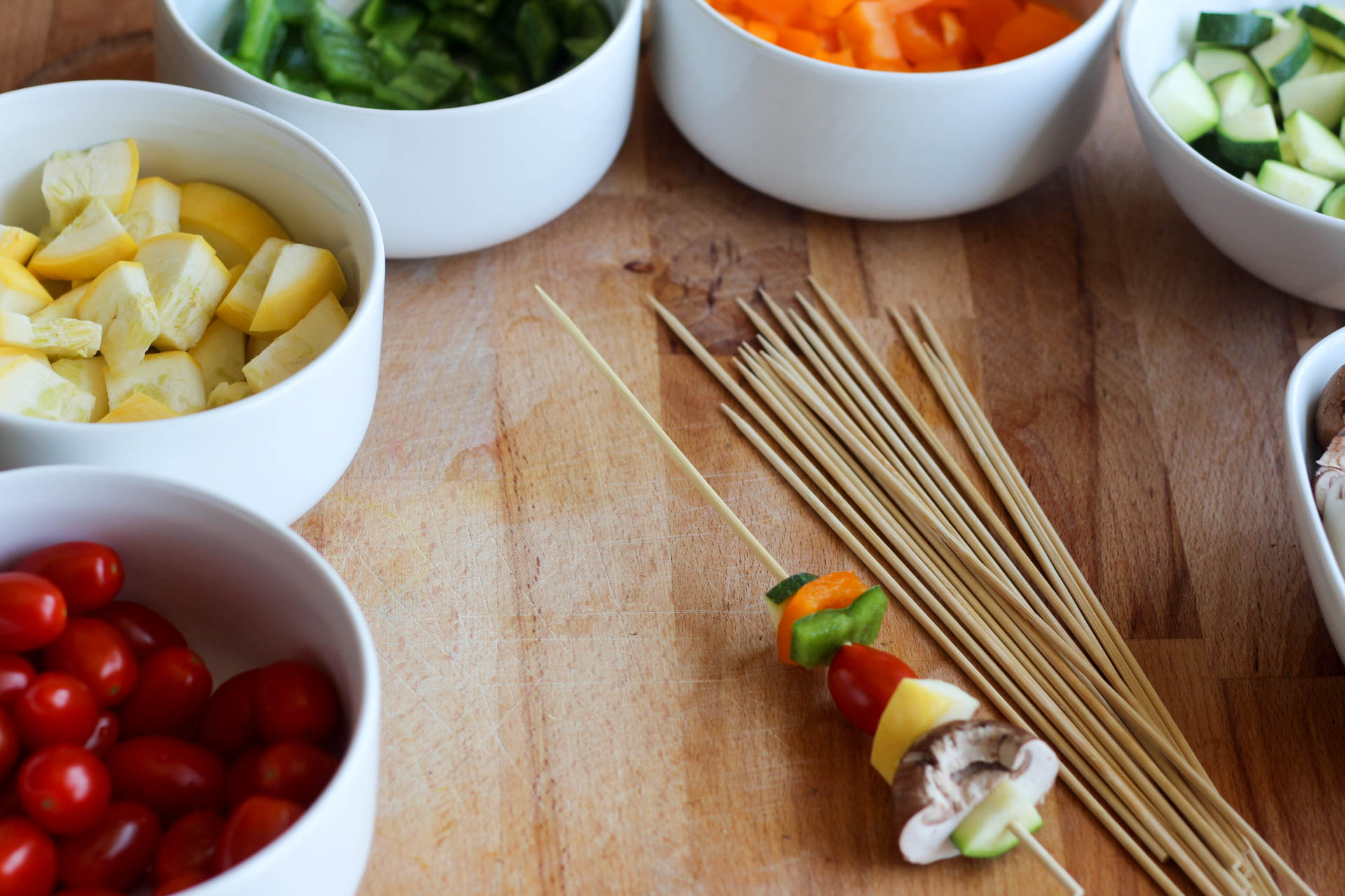 Teriyaki Veggie Skewers