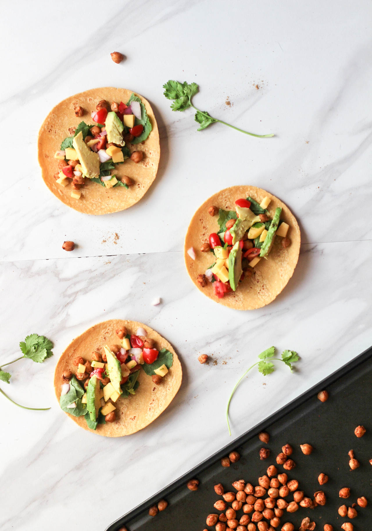 Summer Mango Chickpea Taco - 3 tacos
