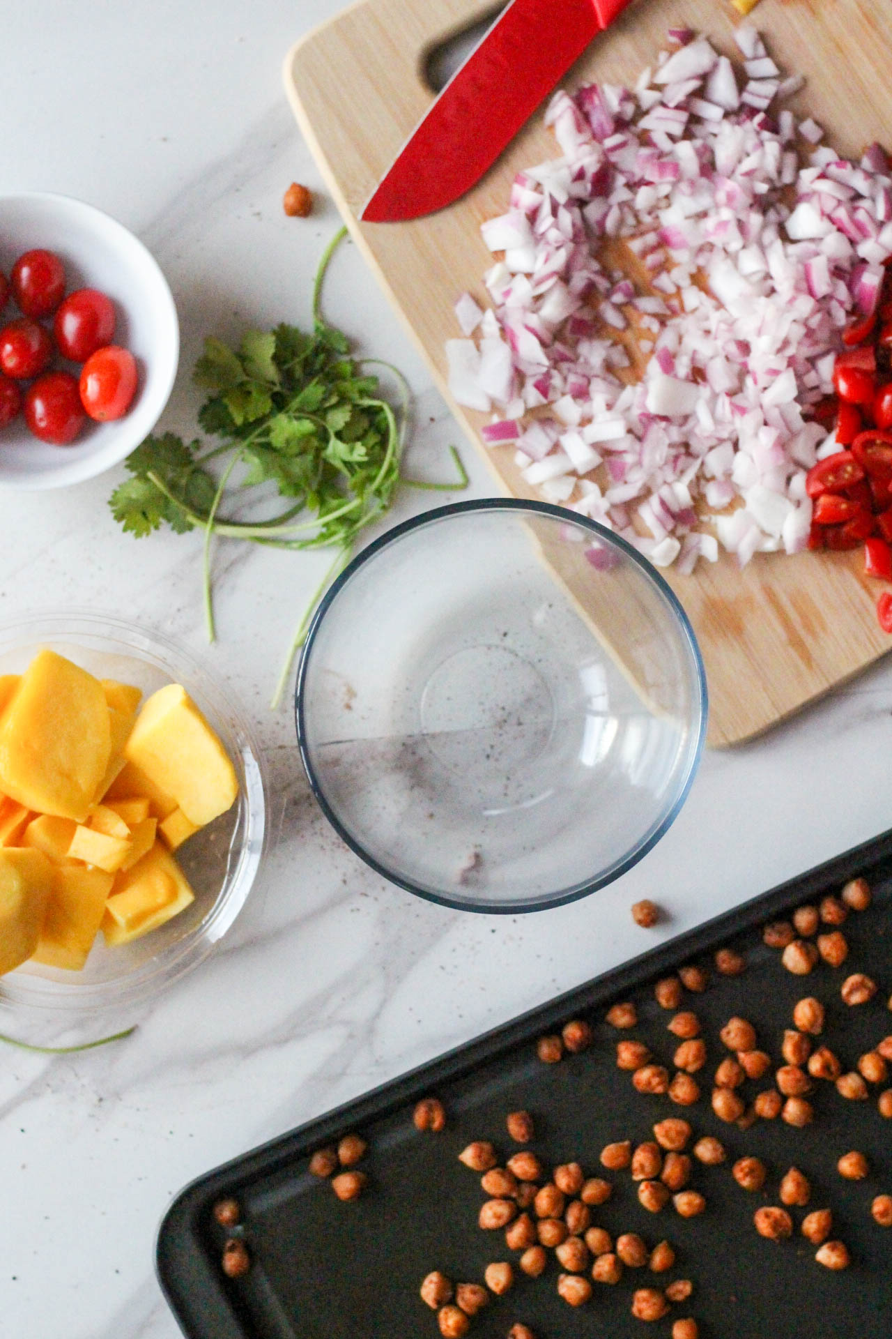 Summer Mango Chickpea Taco Unmixed