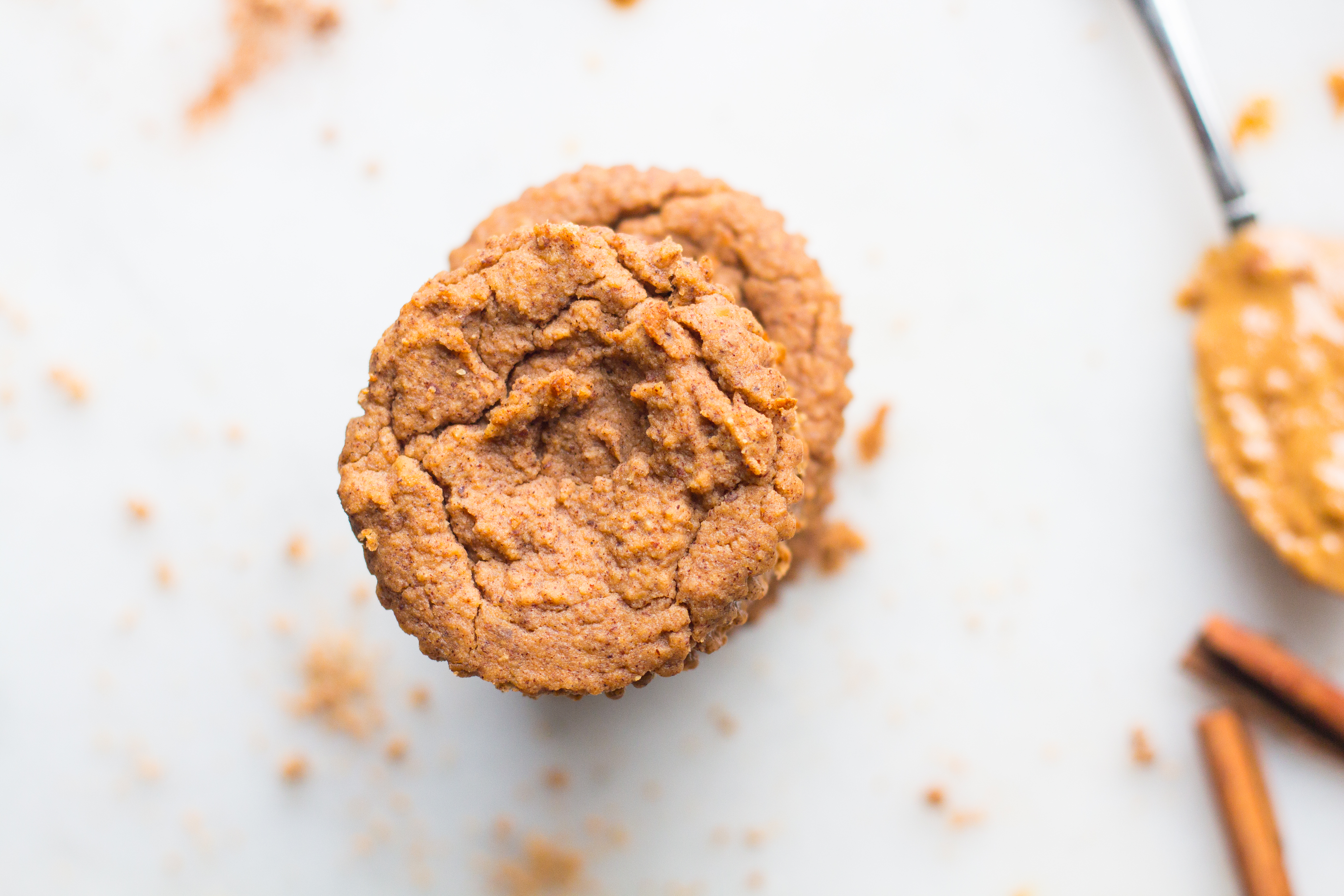 Vegan Almond Butter Cinnamon Muffins