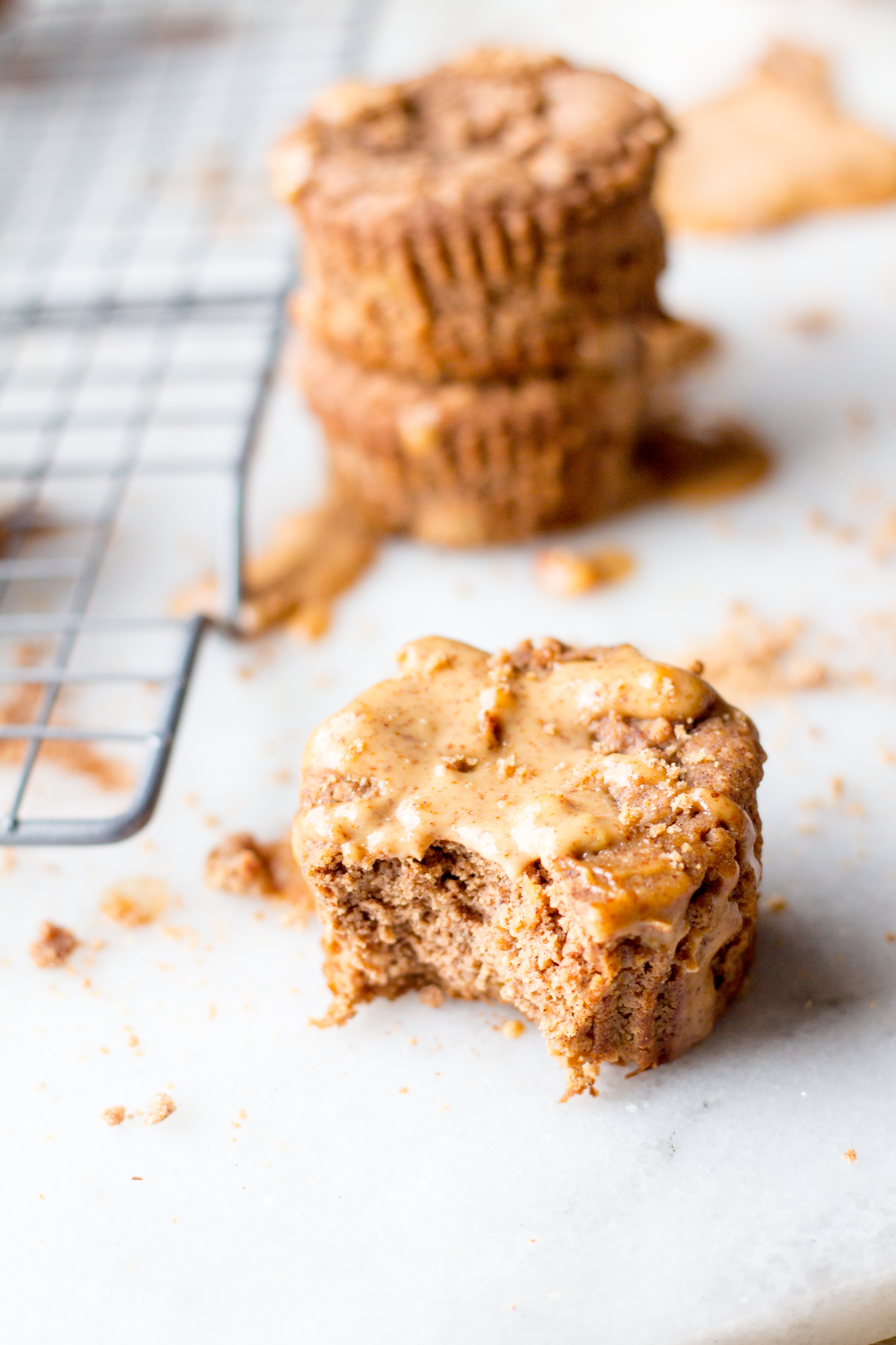 Vegan Almond Butter Cinnamon Muffins