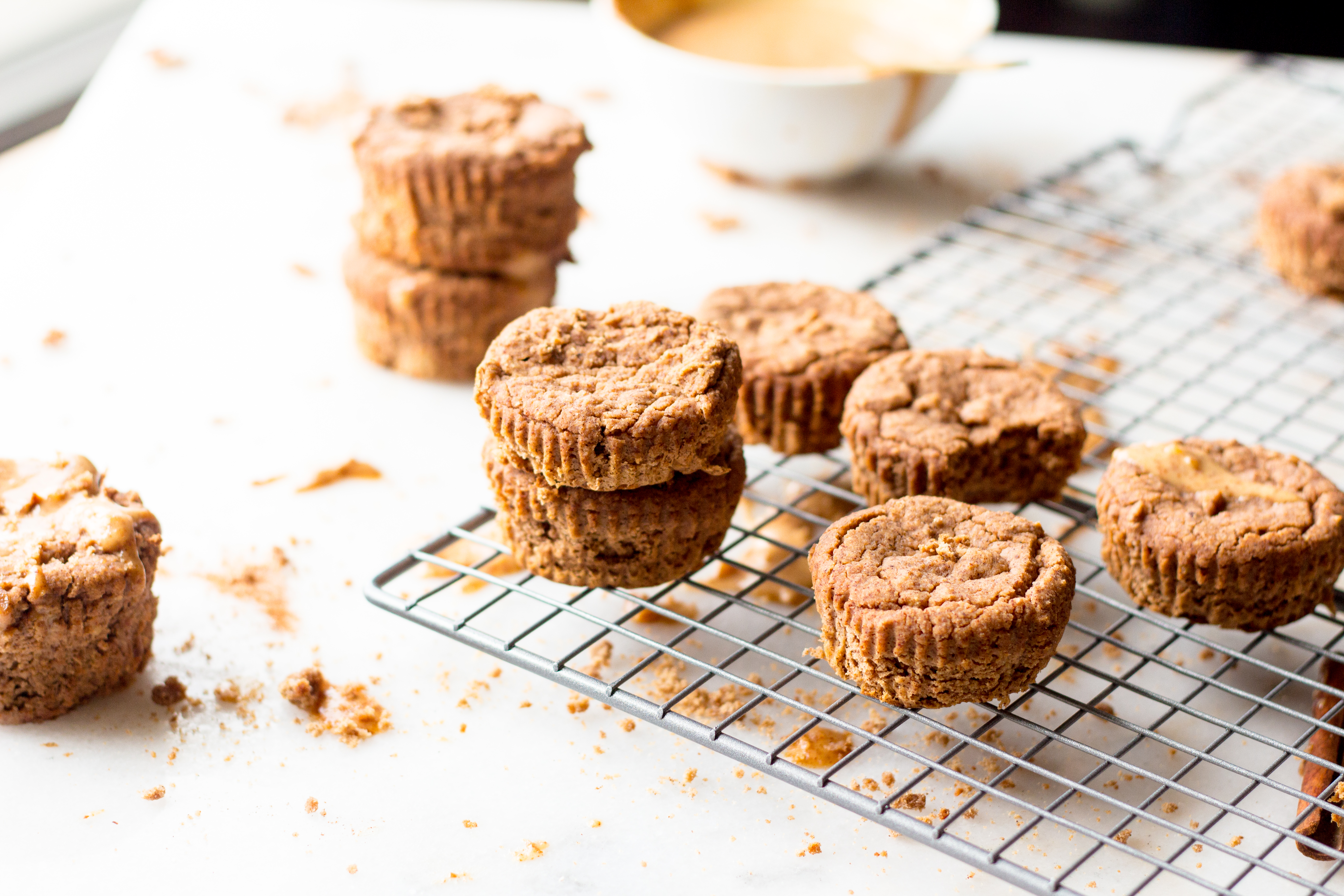 Vegan Almond Butter Cinnamon Muffins