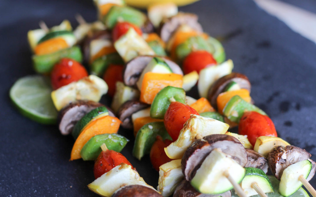 20-Minute Easy, Teriyaki Veggie Skewers