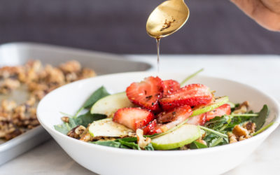 Easy, 15-Minute Strawberry Balsamic Walnut Salad